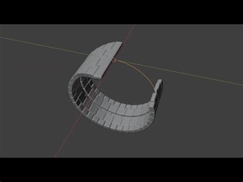 How To Use Blender Curve Modifier To Bend Watch Straps Youtube