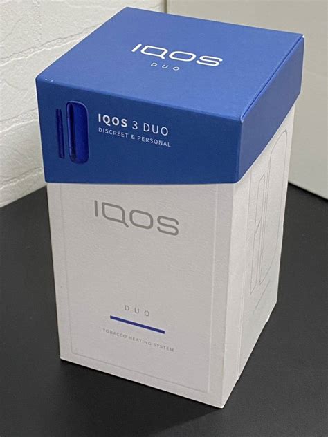 【目立った傷や汚れなし】★1円〜♪★希少美品★iqos3 Duo アイコス3 デュオ ステラーブルー 加熱式タバコ 未使用付属品あり♪完動品★