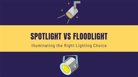 Spotlight Vs Floodlight Illuminating The Right Lighting Choice The