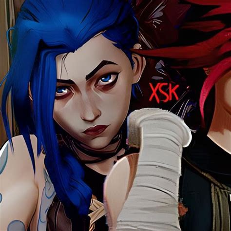 Matching Jinx X Vi Arcane Part Jinx League Of Legends League Of