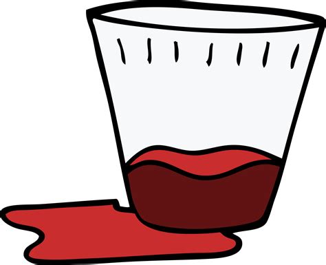 Cartoon Doodle Of A Spilt Drink 45109219 Png