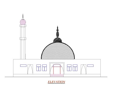 Jamia Mosque Cad Files Dwg Files Plans And Details