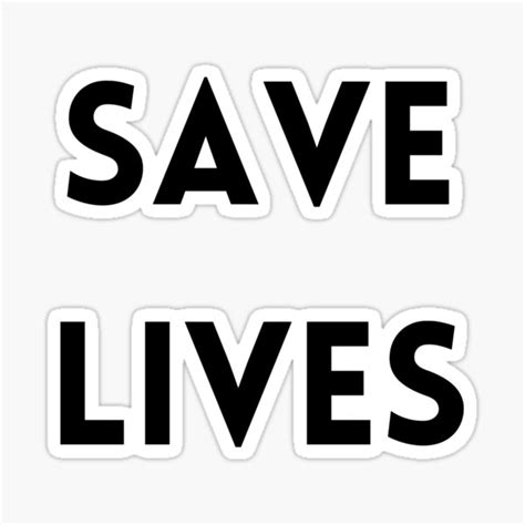 Save Lives Wear A Mask Sticker For Sale By Gabagoool Redbubble