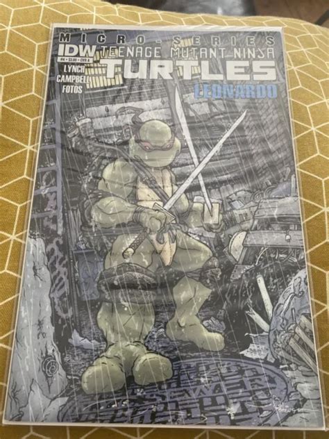 Idw Comics Teenage Mutant Ninja Turtles Tmnt Micro Series Leonardo 4