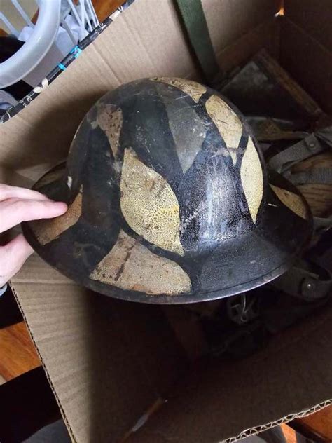 Was given a "brodie" a camo helmet. - LATEST FINDS - U.S. Militaria Forum