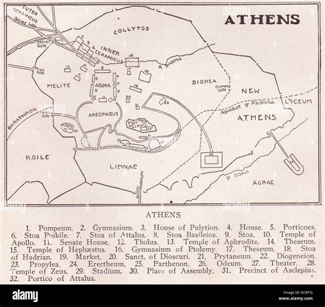 Ancient Athens Map High Resolution Stock Photography And Images Alamy