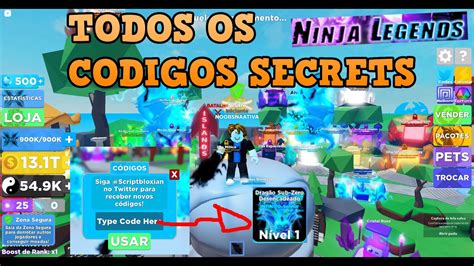 Ative Todos Os Codigos Secrets Do Ninja Legends Roblox E Come E