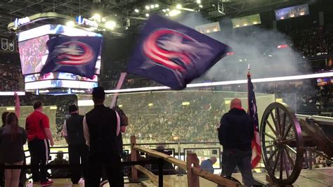 Columbus Blue Jackets Cannon Fires Youtube