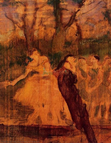 Paintings Reproductions Dancers On The Scenery By Edgar Degas