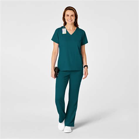 Pro Women S Four Pocket V Neck Scrub Top Caribbean Wink Scrubs