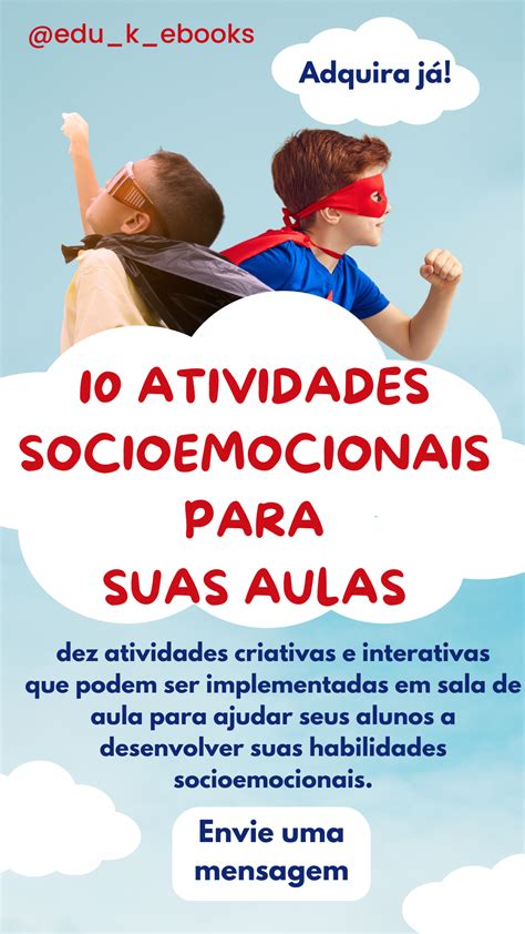 10 Atividades Socioemocionais Para Suas Aulas EDU K EBOOKS Hot