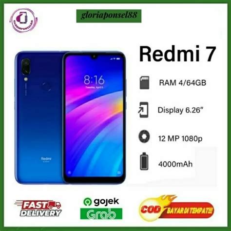 Jual XIAOMI REDMI 7 RAM 3 32 GB 4 64GB GARANSI 1 TAHUN Shopee Indonesia