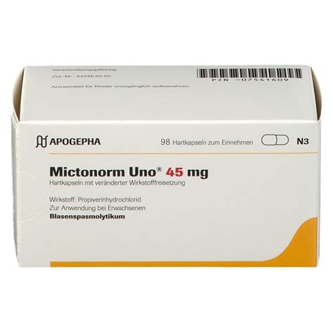 Mictonorm Uno 45 Mg 98 St Mit Dem E Rezept Kaufen Shop Apotheke