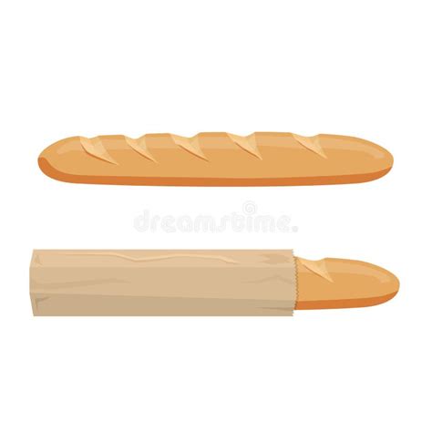 Icono Fresco Del Baguette Ilustración Del Vector Ilustración De