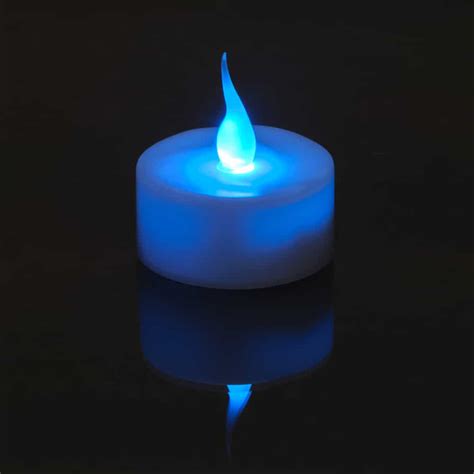 Smart Candle Tea Light Blue LED Flame – Box 10 (SC3684B-10) - Smart Candle