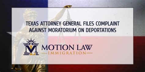 Texas Attorney General Files Complaint Against Moratorium On