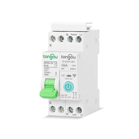 Tuya Mcb Wifi Smart Circuit Breaker With Metering P A Din Rail For