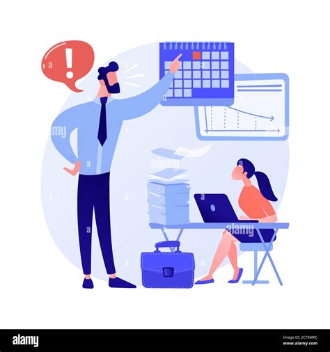 Work Pressure Abstract Concept Vector Illustration Stock Vector Image