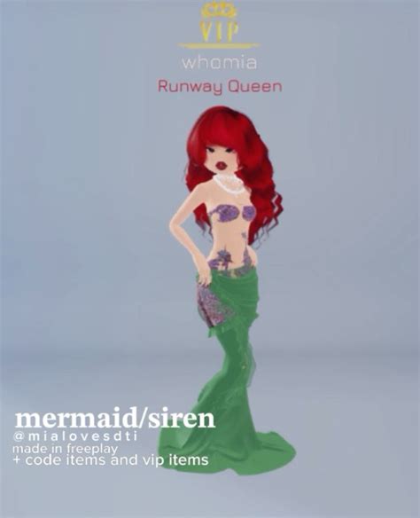 Mermaid Siren Dti Dress To Impress In 2024 Dress To Impress