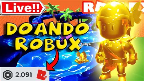 LIVE STUMBLE GUYS ROBLOX AO VIVO INSCRITOS SORTEIO DE GIFT PIX