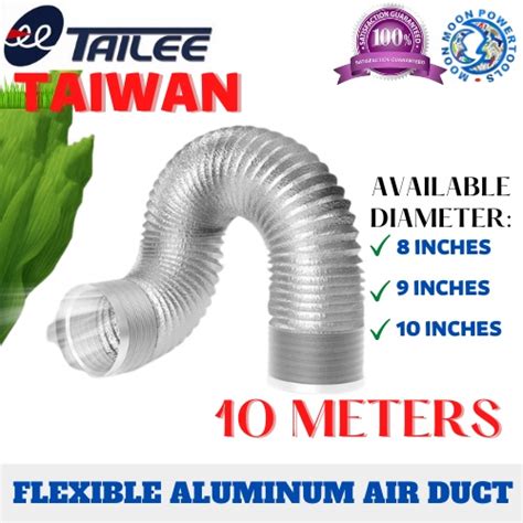 Tailee Flexible Aluminum Air Duct Inches By Meters Foil