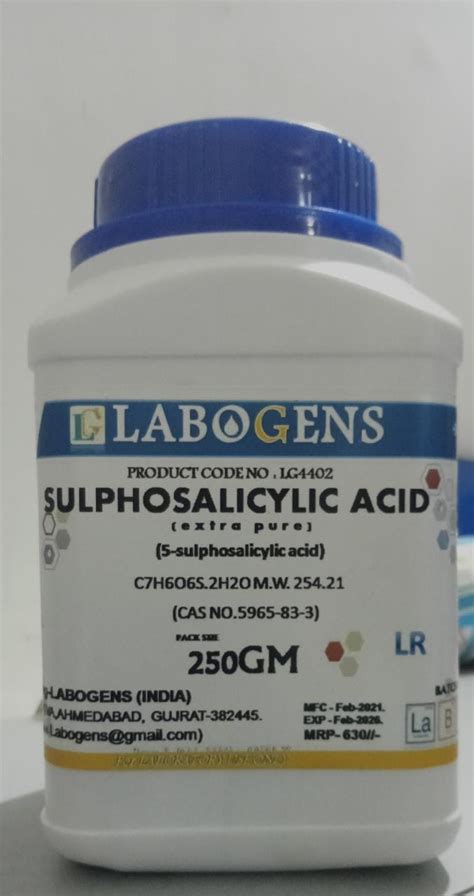 Buy Labogens Sulphosalicylic Acid Extra Pure Gm Online Get Off