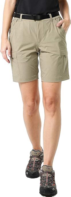 Mier Womens Stretchy Hiking Shorts Quick Dry Cargo Shorts With 6