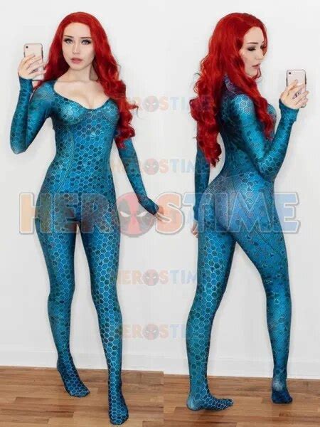 Quinn Mera Cosplay Costume High Quality 3d Print Queen Mera Zentai