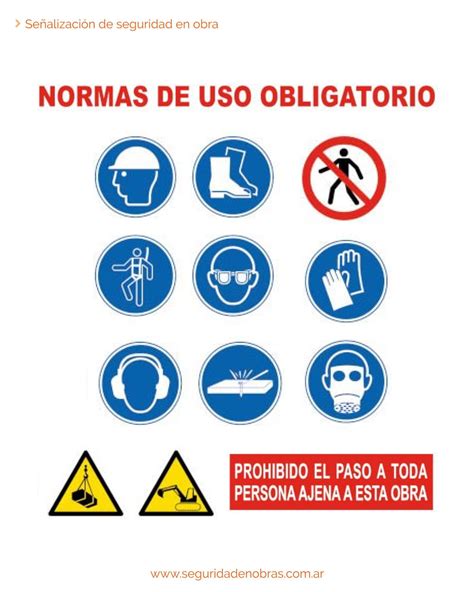 Señales de seguridad en la construcción civil Seguridad en Obras