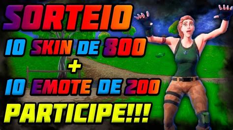 🔴 Fortnite Ao Vivo 🔴 Jogando Com Inscritos 🔴 Sorteio De 10 Skins 10