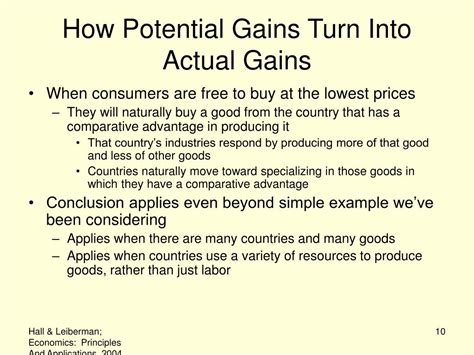 PPT Comparative Advantage And The Gains From International Trade