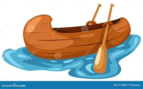 Canoe Stock Vector Illustration Of Sailing Beach Camp 21175209