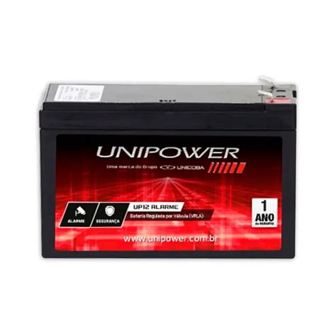 Bateria Selada Estacion Ria Unipower V Alarme Plus Em Promo O