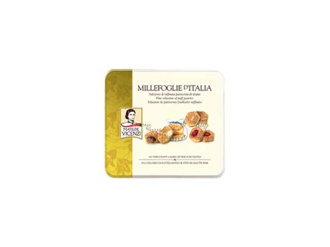 Matilde Vicenzi Millefoglie D Italia Tin Assorted Puff Pastry Nw