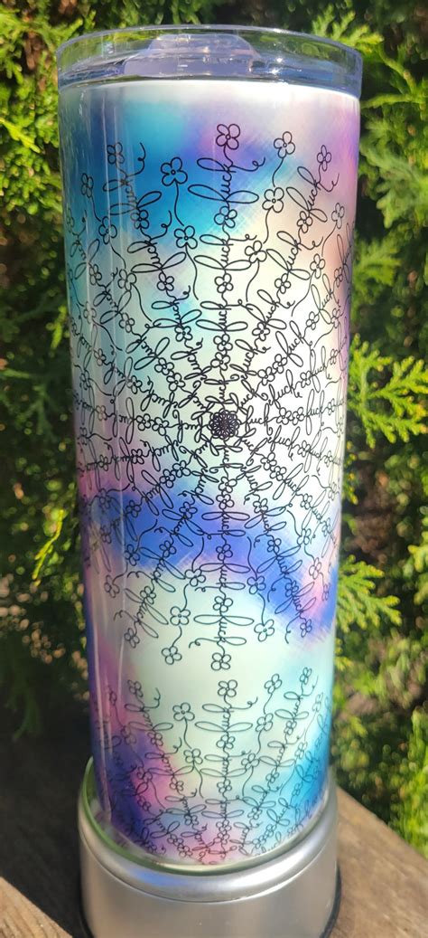 Cuss Mandala Cuss Swear Words Mandala Oz Tumbler Etsy