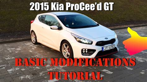 Kia Pro Cee D Gt Basic Modifications Youtube