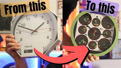 How To Customise A Clock Rifle Target Clock Youtube