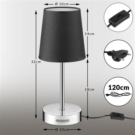 Lampa Monzana X Lampka Nocna Biurkowa W Antracyt Opinie I