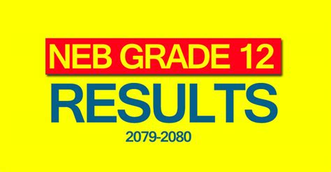 NEB Grade 12 Results 2080 How To Check Class 12 Results With