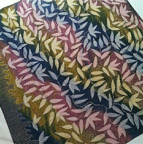 Perpaduan Motif Daun Dengan Motif Pelangi Motif Batik Instagram