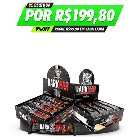 Kit Duplo Darkness 2x Dark Bar 90g Caixa C 8 Unids Cada Cwtrends