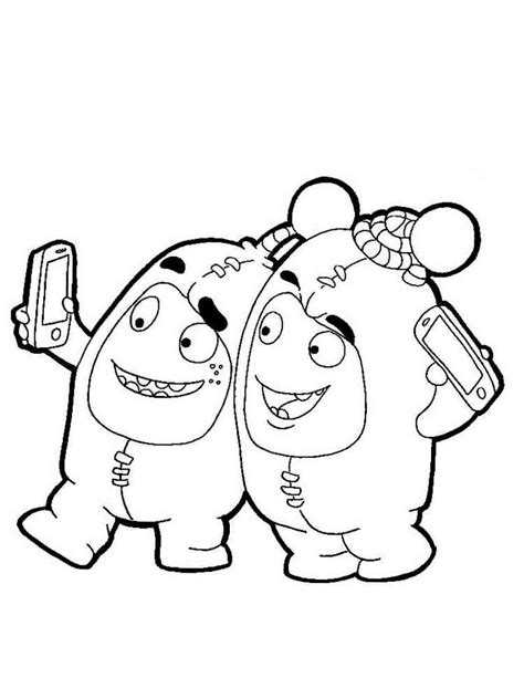 Oddbods coloring pages