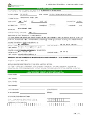 Fillable Online Contact the KZN Department of Health Fax Email Print - pdfFiller