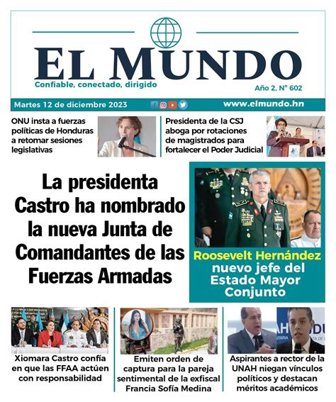 Portada Roosevelt Hernández es el nuevo jefe del Estado Mayor Conjunto