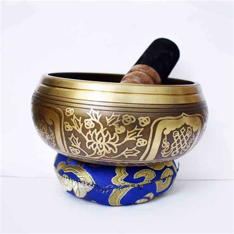 Himalayan Hand Hammered Chakra Meditation Tibetan Bowl Brass Buddhist