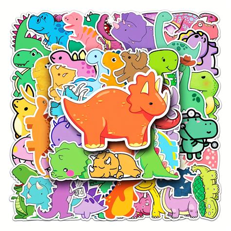 50pcs Kleine Dinosaurier Doodle Aufkleber Cartoon Kinder Aufkleber Diy