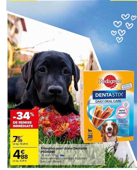 Promo Friandises Pour Chiens Dentastix Pedigree Chez Carrefour Market