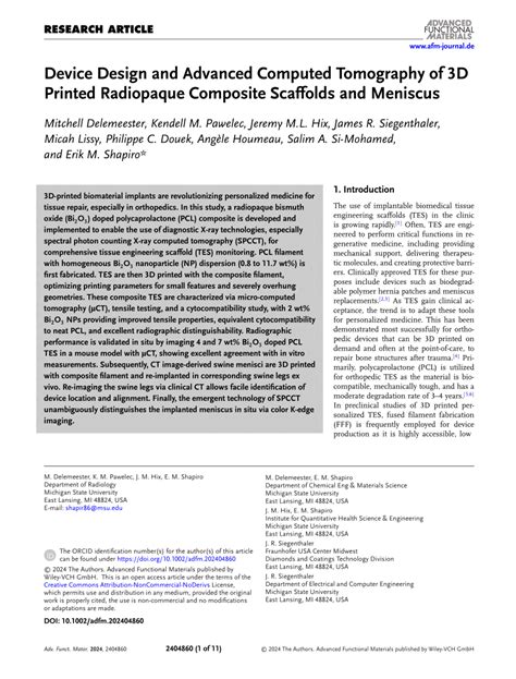 Pdf Device Design And Advanced Computed Tomography Of D Printed