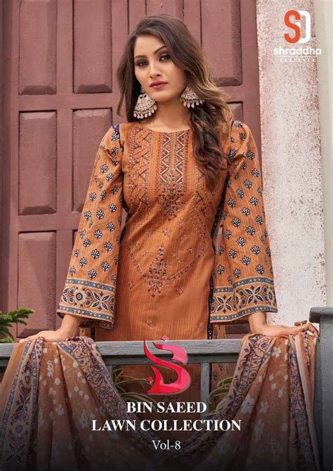 Bin Saeed Lawn Collection Vol Nx By Shraddha Designer Pakistani Suits