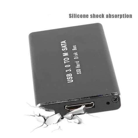 Mini Caso Ssd Usb Para Msata Gabinete De Disco Grandado